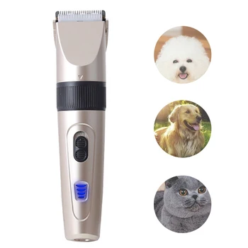 Электрическая Машинка для стрижки волос USB Перезаряжаемая Машинка Для Стрижки Волос Беспроводная Машинка Для Стрижки собак, Кошек, Животных, Триммер для волос, Моющаяся Съемная Режущая головка
