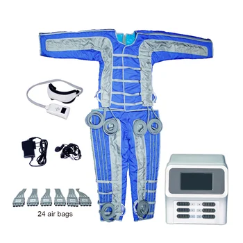 Горячие 24 подушки безопасности, костюм для сауны, Прессотерапевтический аппарат для массажа тела, лимфодренажный аппарат