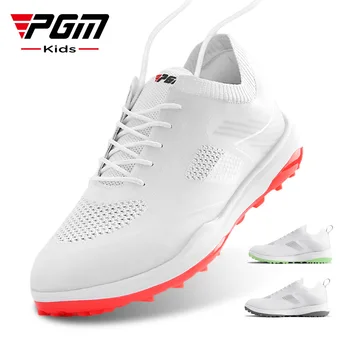 Женская Водонепроницаемая обувь для гольфа PGM, Универсальная Обувь, Легкая, мягкая и дышащая Универсальная Спортивная Обувь для Кемпинга на открытом воздухе XZ181
