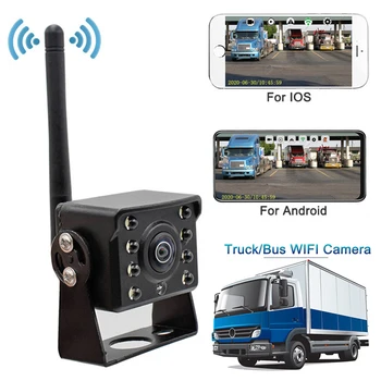 Беспроводная WiFi Камера Заднего вида Заднего Вида для Грузового Прицепа Truck RV Camper Противоударная Водонепроницаемая 170 ° Широкоугольная Камера Ночного Видения