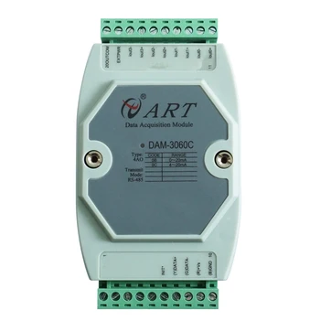 DAM3060C 4-канальный аналоговый выходной модуль RS485 AO 4-20 мА/0-10 В имитатор аналогового сигнала сбора данных