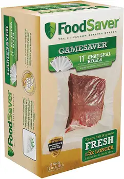 FoodSaver Game Saver Большие Рулоны Для вакуумного упаковывания, 6 упаковок, легко замораживаемые Охотничьи принадлежности