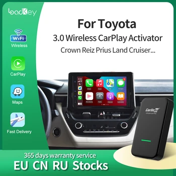 LoadKey & Carlinkit 3.0 CarPlay Беспроводной Для Toyota Yaris Auris Hilu Chr Corolla Avensi Rav 4 Levin Cruiser Crown Prius Coaster