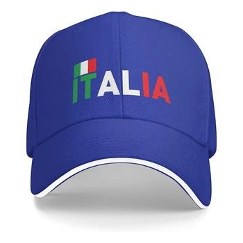 Бейсбольная кепка с Итальянским флагом, унисекс, подходит для мужчин и женщин, Регулируемая шляпа для папы, кепка для сэндвича