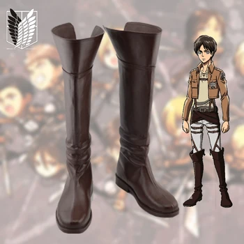 Аниме Shingeki no Kyojin Eren Mikasa Обувь для косплея