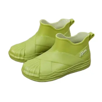 Женская непромокаемая обувь, износостойкая теплая обувь с нескользящей подкладкой, непромокаемые ботинки
