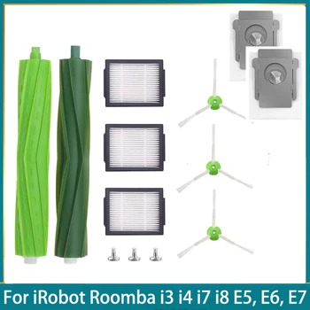 Боковая щетка с фильтром Hepa для iRobot Roomba i7 i7 i6 i8 i3 Plus E5 E7 Серии E & I, Основная щетка, Сменные Аксессуары Для Пылесоса