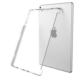 Для iPad 10.2 Чехол 2019 с прорезью для карандаша Силиконовая задняя крышка из ТПУ для iPad 9.7 Air 3/2/1 Pro 10.5 Совместим с Smart Keyboard
