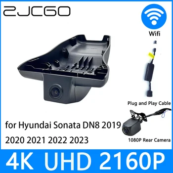 ZJCGO Dash Cam 4K UHD 2160P Автомобильный Видеорегистратор DVR Ночного Видения для Hyundai Sonata DN8 2019 2020 2021 2022 2023