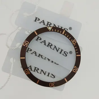 вставка Кофейного Безеля диаметром 40 мм подходит для часов Parnis Оригинальной Модели PA6050 Вставка Безеля для часов