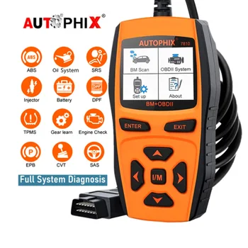 AUTOPHIX 7810 Полносистемный сканер OBD2 Code Reader Auto ABS SAS TPS EPB CBS Диагностический Инструментдиагностический Сканирующий Инструмент Для Сканера BMW
