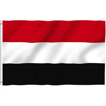 ZXZ Бесплатная доставка Флаг Йемена 90x150 см Йемен Подвесные Национальные флаги баннер для внутреннего и наружного украшения