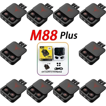 M88 Plus TWS Беспроводная Гарнитура Bluetooth Наушники 5/10 шт. Оптом Затычка для Ушей V5.3 Указатель Дисплея Смарт Hi-Fi Наушники PK F9-5C