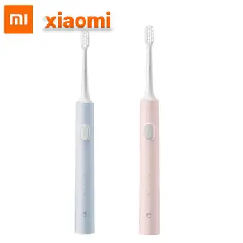XIAOMI Звуковая Электрическая Зубная Щетка Mijia T200, Ультразвуковая Вибрирующая, Для Отбеливания Зубов, Умные Перезаряжаемые Зубные Щетки IPX7, Водонепроницаемые