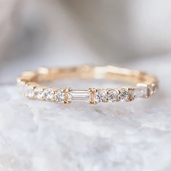 Huitan, простые стильные кольца для девочек, вечерние, повседневная одежда, Модные аксессуары, Серебряное/золотое кольцо, эффектные ювелирные изделия