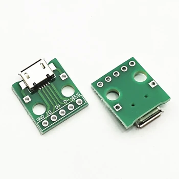 1-5 шт. Адаптер MICRO USB для DIP 5-контактный разъем B типа для печатной платы преобразователя pinboard 2,54 мм SMD для DIP