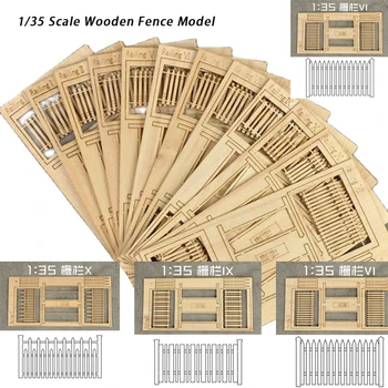 Масштаб 1: 35 Diy Деревянный забор, собранная модель рельсов, Материалы для сцены для Diy военного здания, ландшафтный макет, наборы для диорамы 1шт