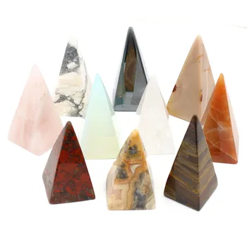 Натуральная пирамида, Исцеляющий кристалл Чакры, драгоценный камень Рейки, Опал, Розовый кварц, камень Тигровый глаз, Точечные украшения для дома, ремесла Оптом