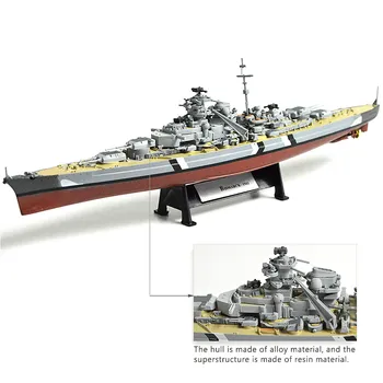 Модель корабля Второй мировой войны 1: 1000 Модель Линкора Bismarck USS Missouri HMS Hood Коллекция Готовых Изделий Ручной Работы Из сплава