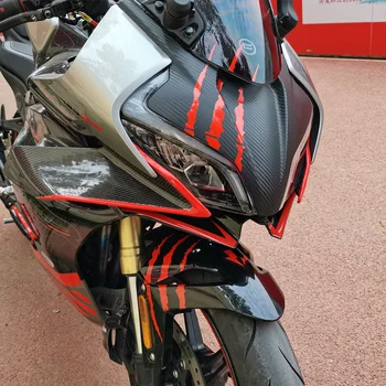 2 шт. Наклейки для мотоциклов с царапинами от когтей монстра, Забавные наклейки на шлем для YAMAHA Tmax Honda HRC Suzuki Kawasaki Ninja Vespa Harley