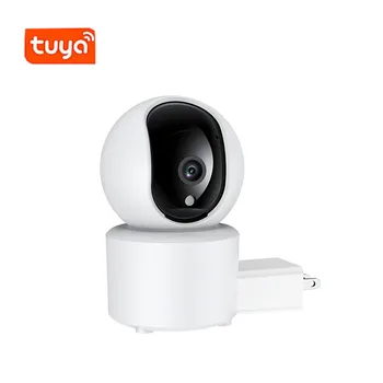 4MP Tuya APP EU/US/UK Штекер P2P Беспроводная PTZ IP Купольная Камера Полноцветного Ночного Видения Домашняя Безопасность CCTV Радионяня