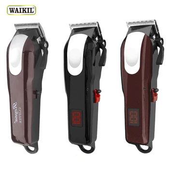 Профессиональная беспроводная машинка для стрижки волос WAIKIL, Перезаряжаемый Триммер для бороды и волос для мужчин, Электрическая Машинка для стрижки волос