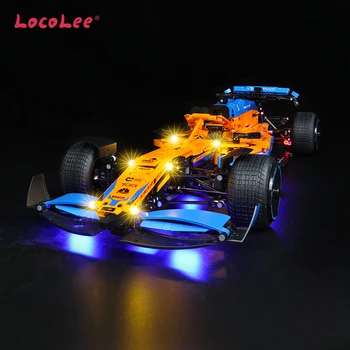 Комплект светодиодных светильников LocoLee для 42141 НОВОГО Технически совместимого гоночного автомобиля 42141 McLarened Формулы-1 Bricks Lighting Set (НЕ модель)