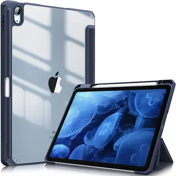 Для iPad Pro 11 12,9 2021 Чехол для iPad Air 4 10,9 Чехол для iPad Mini 6 8,3 Air 4 10,9 Беспроводная зарядка Funda с держателем карандаша