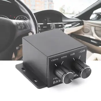 Автомобильный Аудиорегулятор Усилитель Басов, сабвуфер, стерео Эквалайзер, контроллер 4 RCA