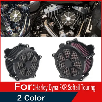 Комплект системы впускного фильтра воздухоочистителя с турбиной для мотоцикла для Harley Dyna FXR 1993-2017 Softail 93-2015 Touring 1993-2007