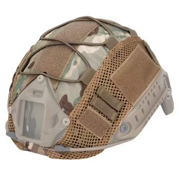 Чехол для тактического шлема с эластичным шнуром для MH PJ BJ Fast Шлем Камуфляжная ткань Аксессуары для военного страйкбольного пейнтбольного шлема