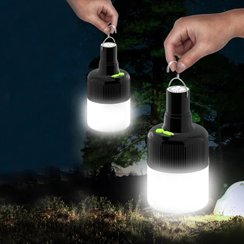 Супер Яркие Мобильные Светодиодные Лампы Кемпинговая Лампа Аварийное Освещение Открытый Ночной Светильник Подвесные Лампы USB Перезаряжаемые Lanterna Рыбалка
