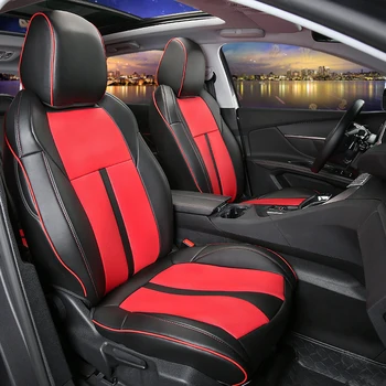 Кожаные чехлы для автомобильных сидений на 5 мест для Peugeot 4008, Высококачественная Автомобильная защитная подушка