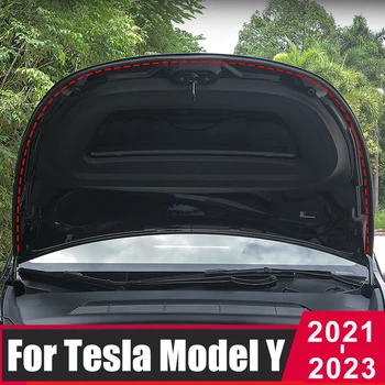 Для Tesla Модель Y 2021 2022 2023 Двери автомобиля Резиновая Шумоподавляющая прокладка для Шумоизоляции Комплект Прокладок для звукоизоляции Автоаксессуары