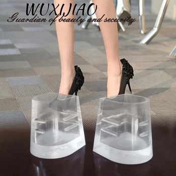 Туфли для латинских танцев, Фиксаторы каблука для бальных танцев, Противоскользящий Силиконовый протектор для высоких каблуков 7,5 см/9 см/10 см/8,5 см