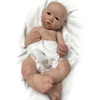 16-Дюймовая силиконовая кукла Saskia, кукла для новорожденных Bebe Ручной работы, Расписанная художниками Corpo De Silicone Inteiro Из мягкого силикона