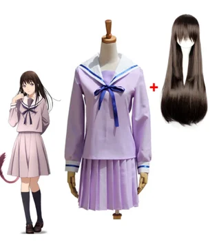 Горячая аниме Noragami Yukine Iki Hiyori, школьная форма, костюм моряка, костюмы для косплея, Платье для косплея, парик, Бесплатная доставка!