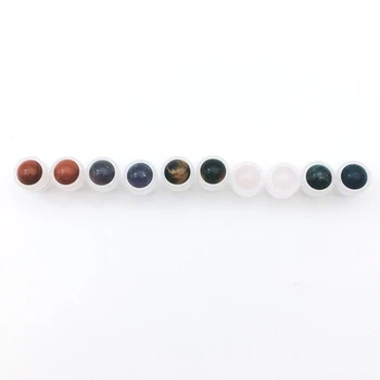 20шт 7*10 мм Сменный Роликовый шарик из натурального драгоценного камня для Тонкого стеклянного Рулона Аксессуары Флакон для эфирных масел Духов