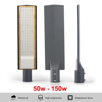 150 Вт Светодиодный Уличный Фонарь AC85-265V Высокого качества Открытый Садовый Дорожный Прожектор Прожектор Водонепроницаемый Whgite Отражатель Лампы 100 Вт