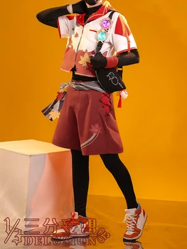 Аниме Игра Genshin Impact Kiryu Kazuha Kaedehara Костюм для Вечеринок Повседневная Модная Униформа Косплей Костюм На Хэллоуин Для Мужчин Бесплатная доставка 2021