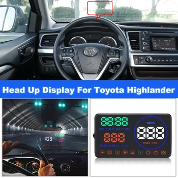 Для Toyota Highlander/Kluger XU50/XU70 2014-2019-2021 Автомобильные Электронные Автоаксессуары Головной Дисплей HUD Сделай сам