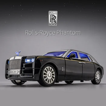 1: 24 Rolls Royce Phantom Mansory Сплав Автомобилей Diecasts & Игрушечные транспортные средства Модель автомобиля Звук и свет Откидные Автомобильные Игрушки Для детских подарков