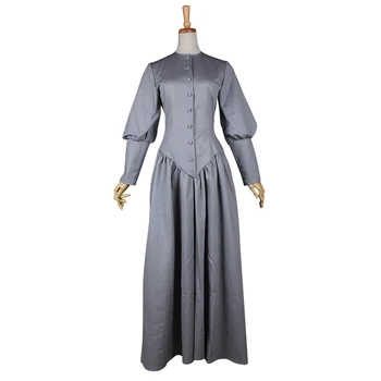 Серое платье времен Гражданской войны, Готическое платье в викторианском стиле Southern Belle, платье для взрослых Женщин, платье для вечеринки на Хэллоуин, костюм для косплея