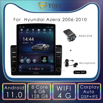 Android Автомобильный Радиоплеер Tesla Style Вертикальный Для Hyundai Azera 9,7 