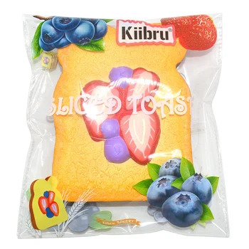 Kiibru Оригинальный Клубничный Тост, Мягкий, Медленно поднимающийся Хлеб, Мягкие, С ароматом Детской Игрушки для Выжимания