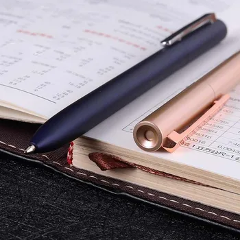 Высококачественная Шариковая ручка из металла 01, Розово-Золотистый Матовый Цвет, Шариковая ручка для Бизнеса, Офисные Школьные принадлежности, Письменные принадлежности