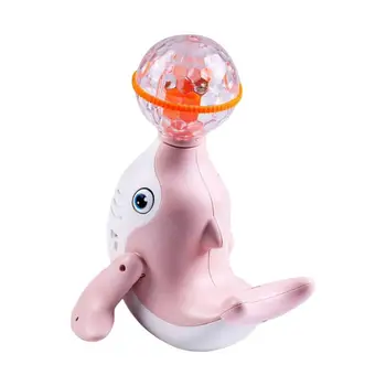 Игрушка для купания с дельфином, Загорающийся Дельфин, детские игрушки, Танцующие Интерактивные животные, Поющий Кит и Танцующий Дельфин, Светящийся Кит, Вечеринка для